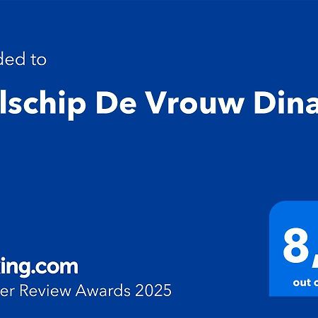 Zeilschip De Vrouw Dina Villa Leida Esterno foto