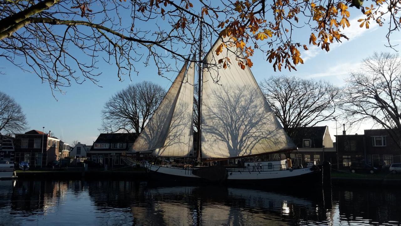 Zeilschip De Vrouw Dina Villa Leida Esterno foto